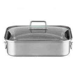 Rösle Expertiso Bräter 38x28cm Rechteckig Mit Deckel Edelstahl